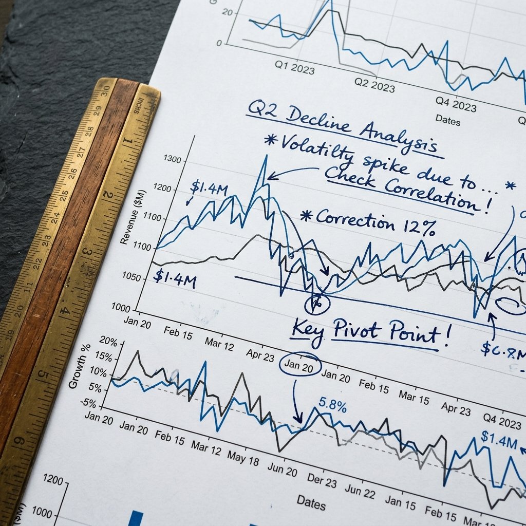 Printed chart pages on a desk, highlighted, annotated in pen